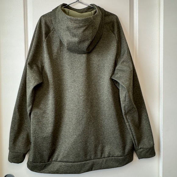 Nike Therma Swoosh Mens Training Pullover Hoodie Sequoia Green Black - Picture 6 of 6